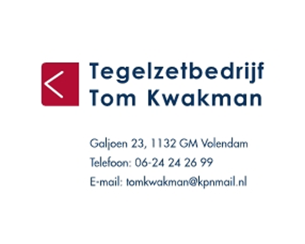 kwakman Tegelzetbedrijf Tom Kwakman